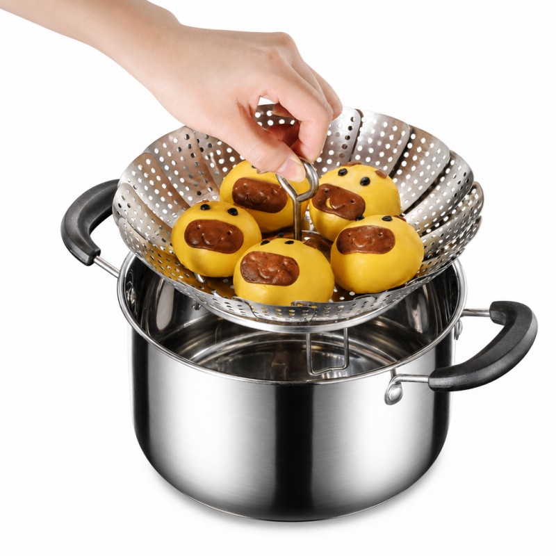 Retractable Foldable Steaming Rack