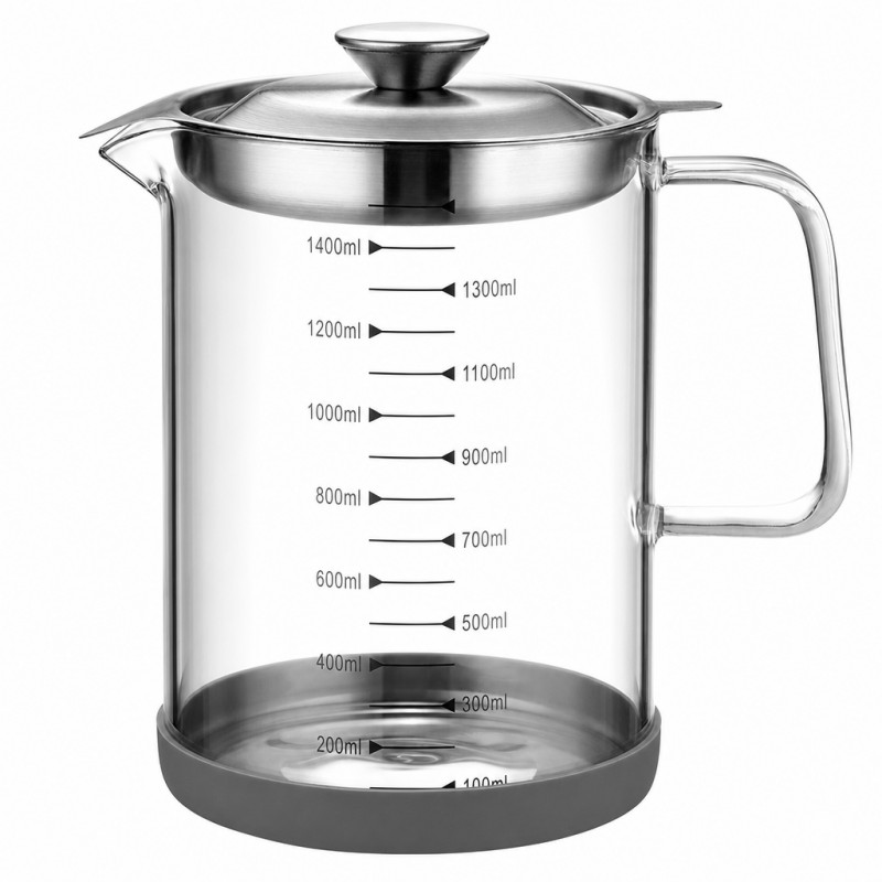 Glass Oil Pot with Filter