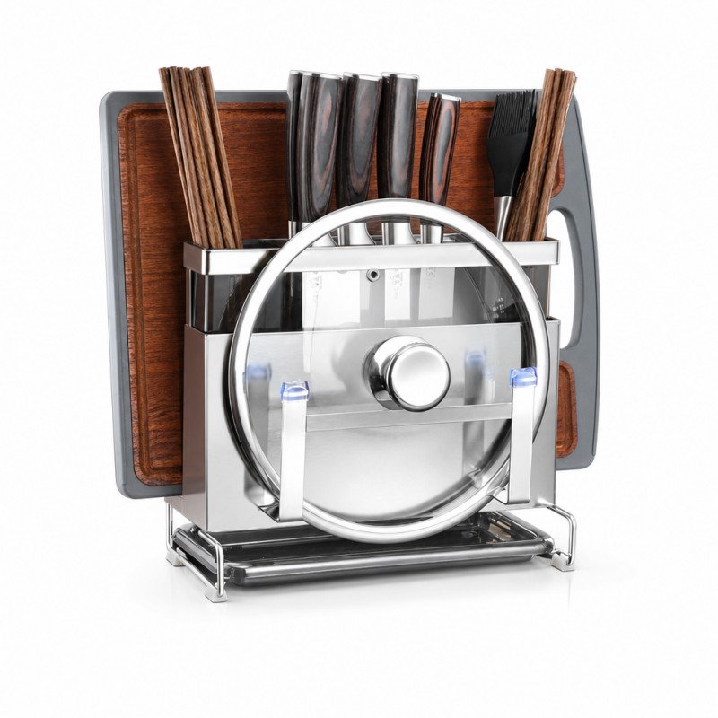 Knife & Cutting Board Storage Rack