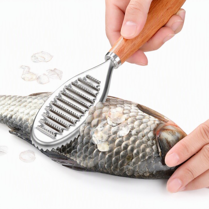 Fish Scaler, Household fish descaling tool for quick scaling during fresh fish processing