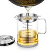 Glass Oil Pot with Filter, Filter-equipped glass oil bottle straining leftover cooking grease