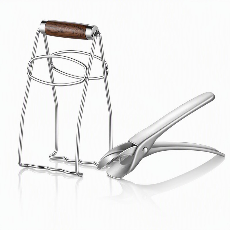 Heat-resistant Bowl Gripper, Anti-slip gripper to take hot bowls and plates from steamer safely