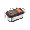 Insulated Divided Lunch Box, Microwave-safe double-layer divided thermal lunch box for students & staff