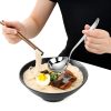 Long-handle Soup Spoon, Korean-style deep large head; for soup, ramen & congee, daily household dining spoon