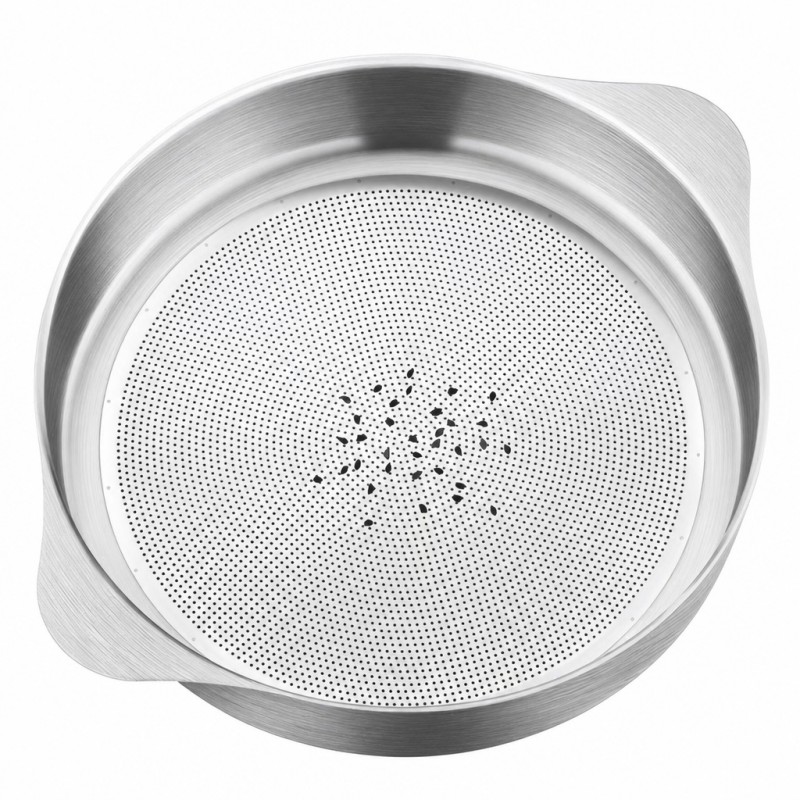 Oil Can with Filter Screen, Large-capacity lidded oil storage pot with filter to strain food residue