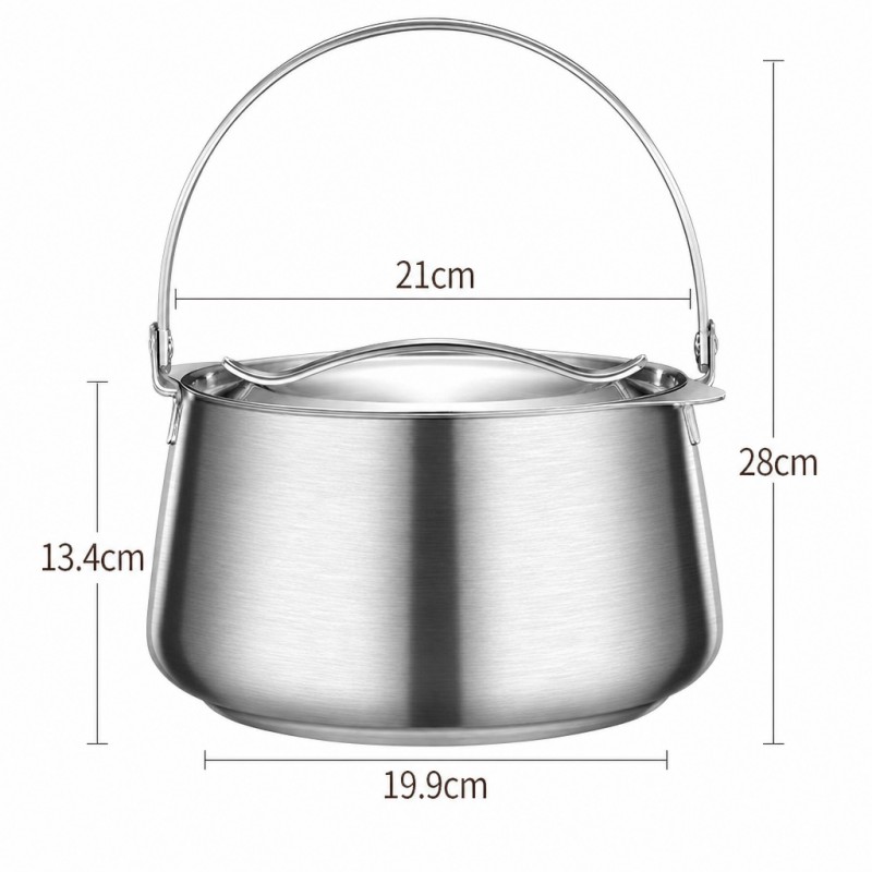 Oil Can with Filter Screen, Large-capacity lidded oil storage pot with filter to strain food residue