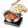 Seafood Steaming Pot, Thick multifunctional pot for steaming seafood for home and restaurant