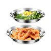 Thickened Anti-spill Round Plate, Heatable food-grade round plate for ingredient prep and daily meals with anti-overflow edge